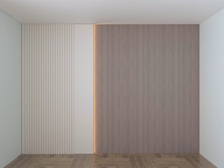 Standard flat grid staggered wall panel 5A