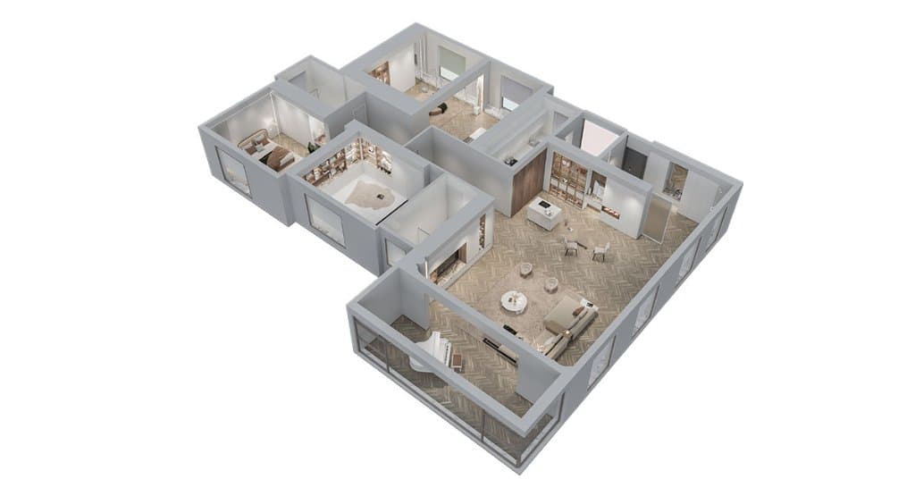 Waltz Series - Contemporary Warm Whole House Design