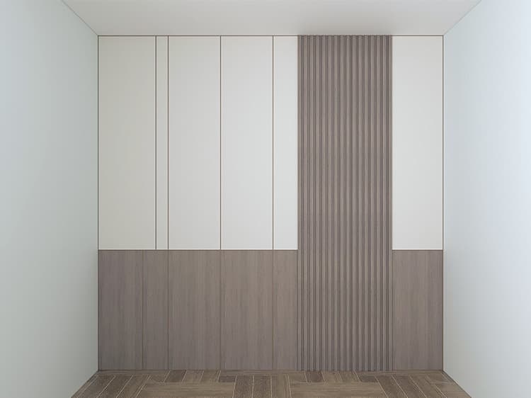 Standard flat grid wall panel 2A