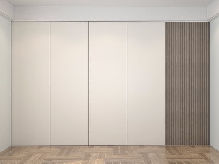 Flat grid wall panel