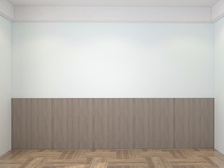 Half-waist wall panel