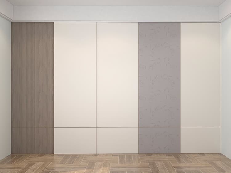 Flat staggered wall panel 1