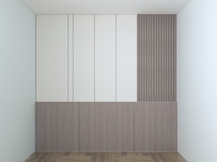Standard grid staggered wall panel
