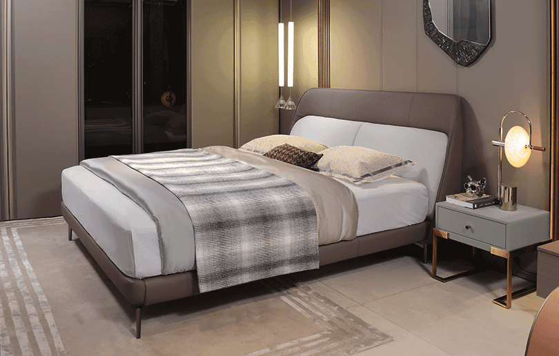 Laisa leather bed